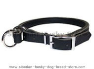 Adjustable Leather Slip Collar$Solid NICKEL h.w. Siberian Husky Adjustable Leather Slip Collar$Solid NICKEL h.w. Siberian Husky
