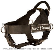 SAR Harness for Siberian Husky-Search&Rescue NYLON DOG HARNESS