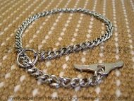 Choke dog collar with toggle steel chromium plated Choke dog collar with toggle steel chromium plated