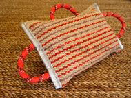 Dog bite pad made of jute with 3 handles