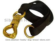 Police tracking dog leash &massive solid brass snap&smart lock