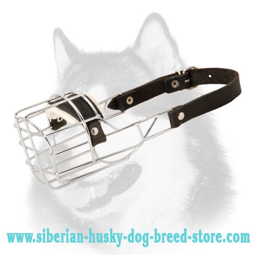 Buy Metal Cage Siberian Husky Muzzle Wire Basket Dog Gear