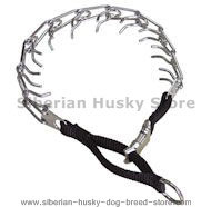 Dog Pinch collar 65 cm with nylon loop and quick release buckle