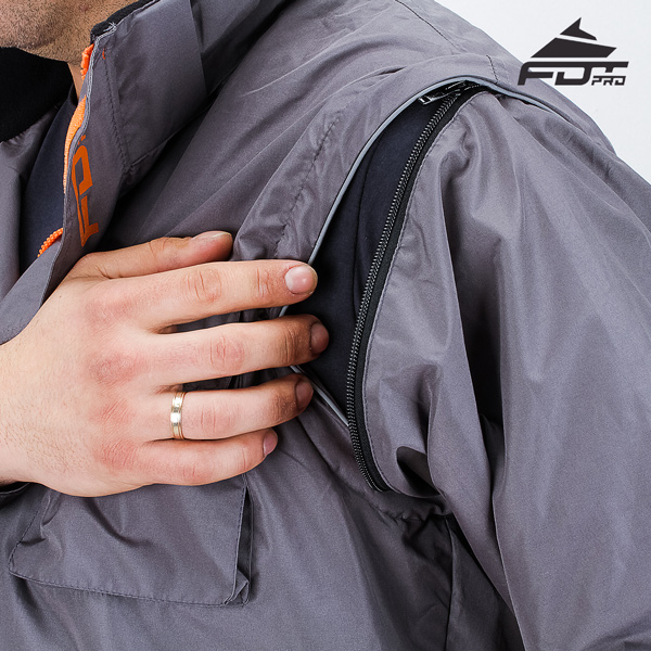 Reliable Zipper on Sleeve for FDT Pro Design Dog Tracking Jacket