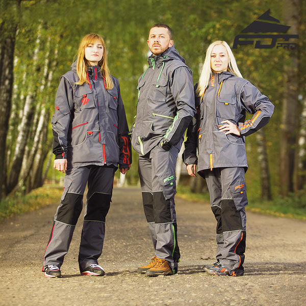 Strong Dog Trainer Suit for Tracking with Reflective Strap