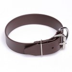 Extra Wide Brown Biothane Siberian Husky Collar
