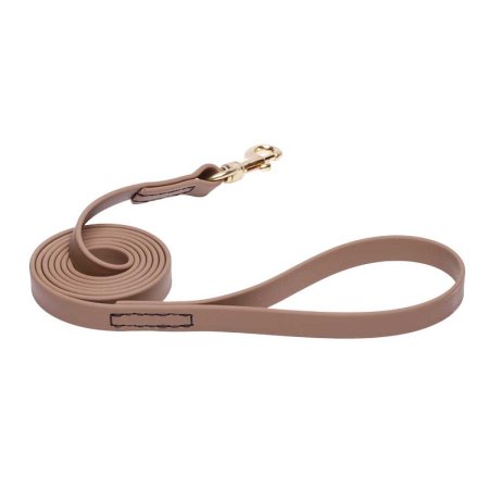 Khaki Waterproof Siberian Husky Leash Made of Biothane