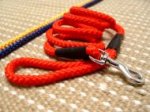 Round Cord Nylon Leash With Brass Snap for Siberian Husky