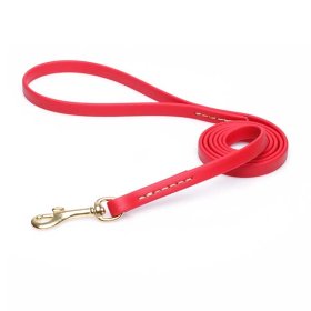 Lovely Red Biothane Dog Leash for Walking, Tracking