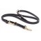 Multipurpose Black Biothane Siberian Husky Leash for over 7 Different Activities
