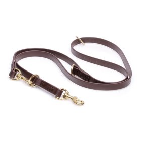 Multipurpose Brown Biothane Siberian Husky Leash for over 7 Different Activities