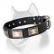 Designer Dog Collar for Siberian Husky-Leather Custom Collar