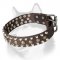 Studded Leather Dog Collar for Siberian Husky for Walking-in-Style