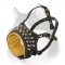 Leather Muzzle with Stylish Spiked Decoration for Siberian Husky