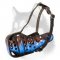 Luxurious Handcrafted "Flames" Painted Muzzle for Siberian Husky