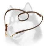 Siberian Husky Leather Leash for Training, Walking and Tracking