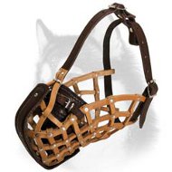 Perfect Ventilation Leather Net Siberian Husky Muzzle