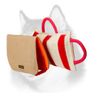 Extra Durable Siberian Husky Bite Pad with Leather Cover