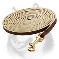 Extra Long Leather Dog Leash for Siberian Husky