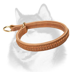 Fashion Husky collar with braided decoration