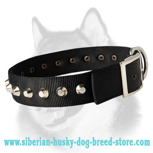 Fashion Nylon Dog Collar for Siberian Husky