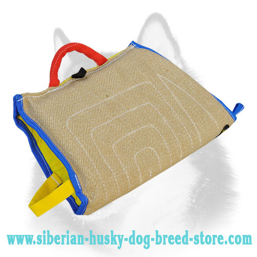 Siberian Husky Puppy Sleeve Made of Jute