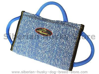 Synthetic "French Linen" Dog bite pad with 3 handles