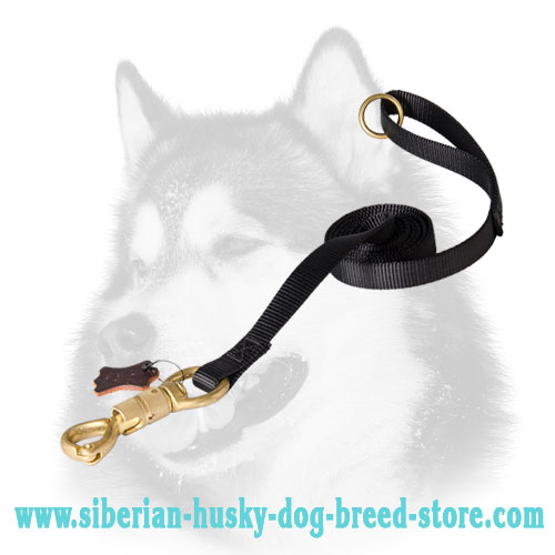 Nylon dog leash for Siberian Husky with smart snap hook