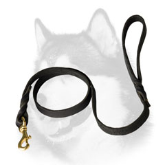 Leather Siberian Husky leash