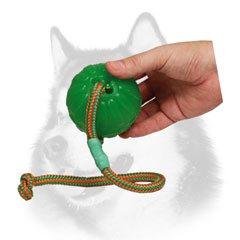 Rubber chew dog ball for Siberian Husky