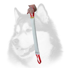 Handcrafted bite tug for Siberian Husky of strong fire hose