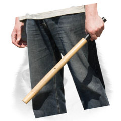 Dog training bamboo stick with comfy handle