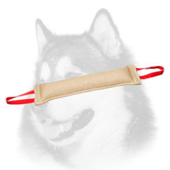 Durable jute Siberian Husky bite tug