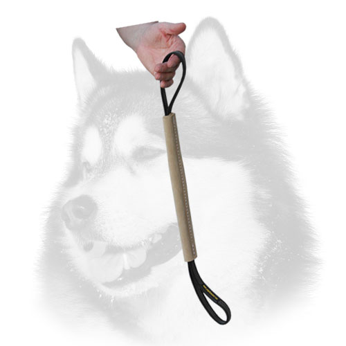 Siberian Husky Leather Pocket Toy for Training